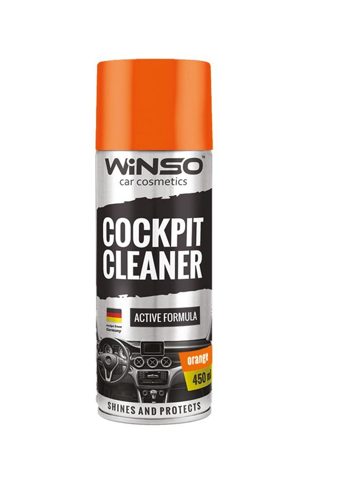 Полироль для пластика WINSO Cockpit Cleaner Orange 450 мл (840550)