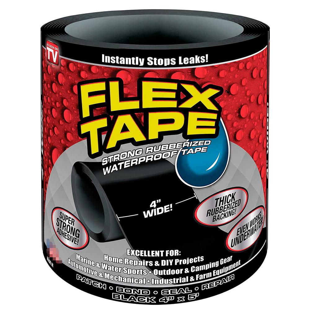 Лента ремонтная FLEX TAPE герметичная изоляционная 10х152 см Черный