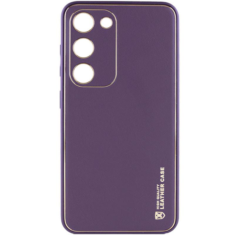 Протиударний Шкіряний Чохол Xshield для Samsung Galaxy S24 Фіолетовий / Dark Purple