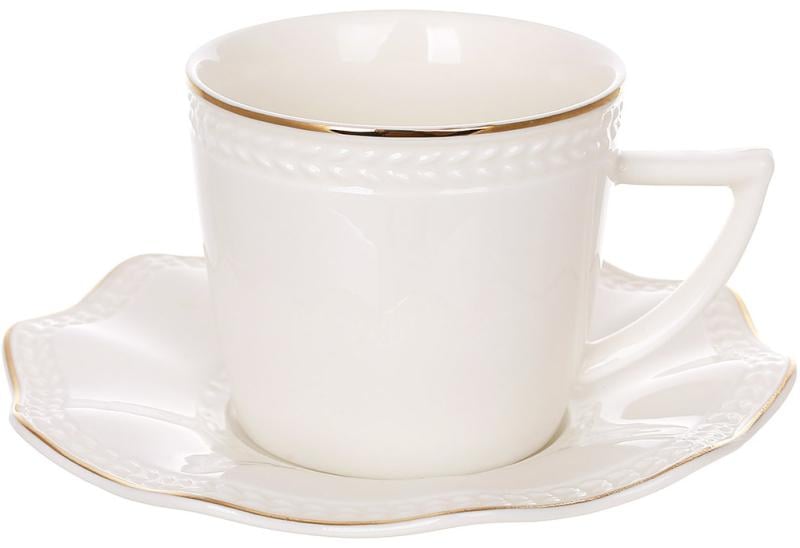 Кофейный сервиз Pure Grace 6 чашек с блюдцами 110 мл