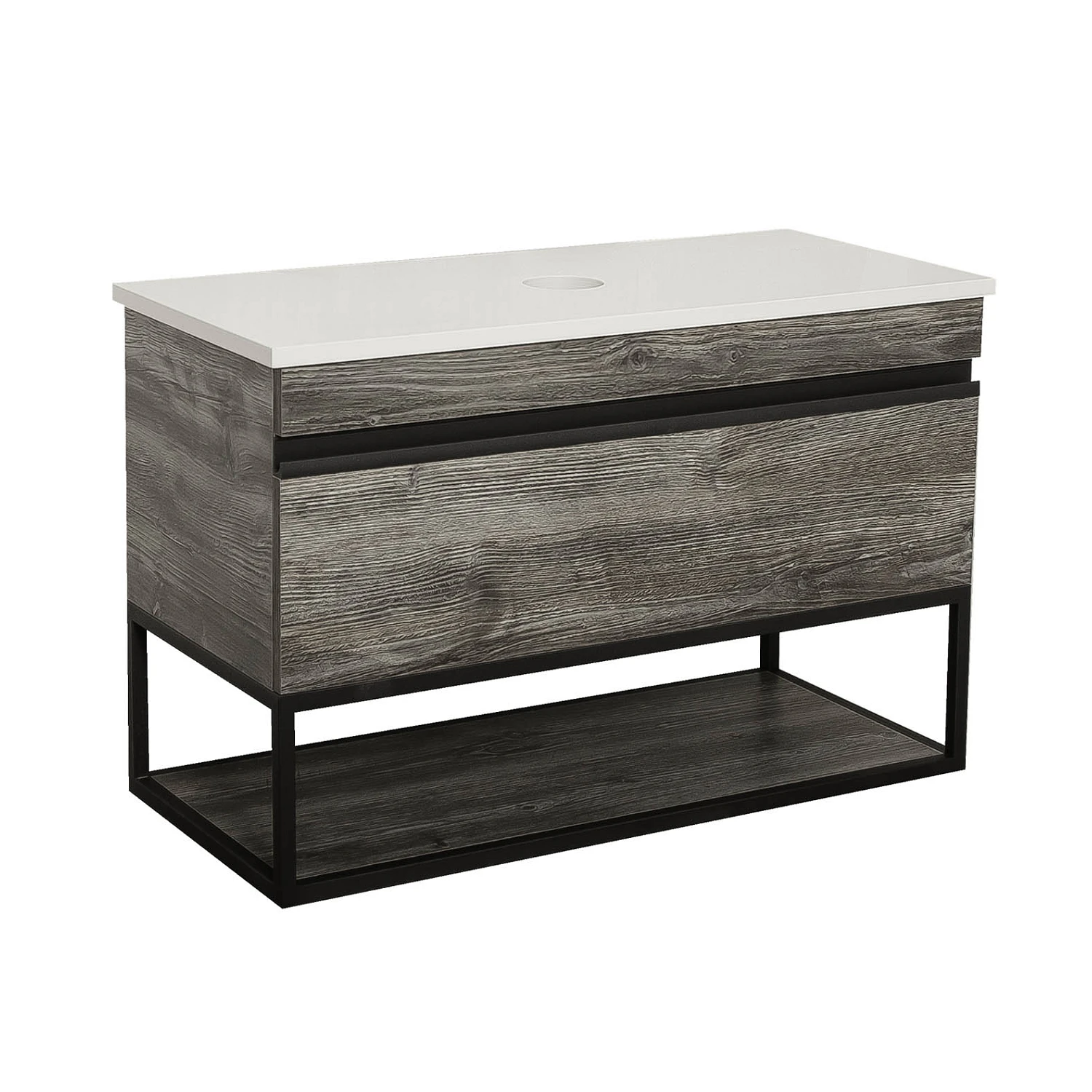 Тумба у ванну Aqua Rodos Лофт Айрон 1000x450 підвісна без умивальника Дерево (АР000051878)