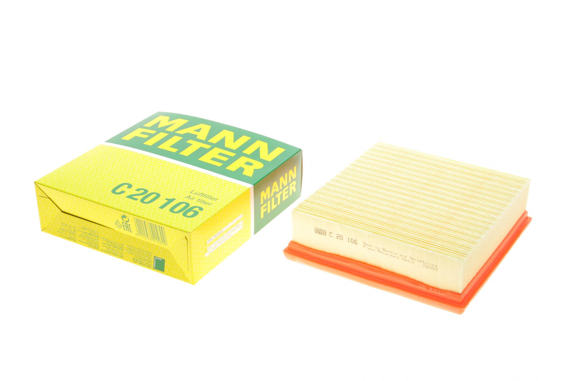 Фильтр воздушный Mann-Filter для Opel Corsa D 1,0 12V/1,2-1,4 16V 06-14 (C 20 106) Фильтр воздушный Mann-Filter для Opel Corsa D 1,0 12V/1,2-1,4 16V 06-14 (C 20 106)