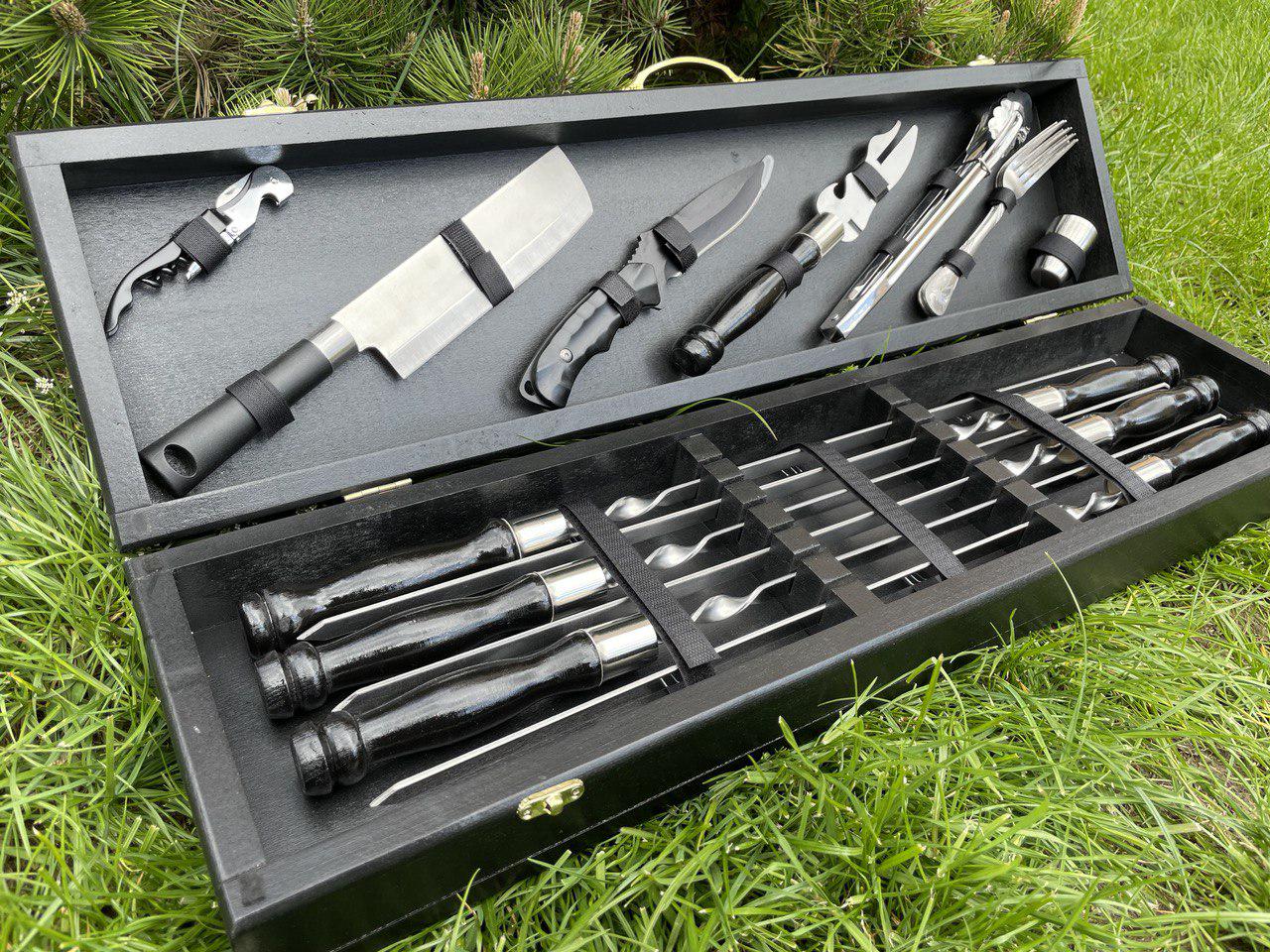 Набор шампуров в кейсе Пикник 17 S1 - фото 4