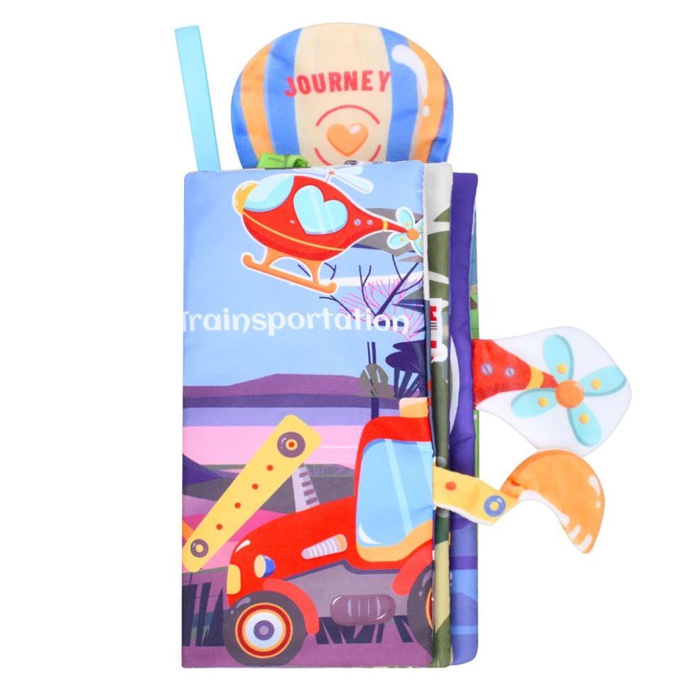 Розвиваюча книжка-шуршалка Trainsportation англійські слова (668-230)