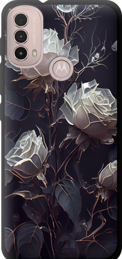 Чехол на Motorola E40 Розы 2 (5550b-2660-42517)
