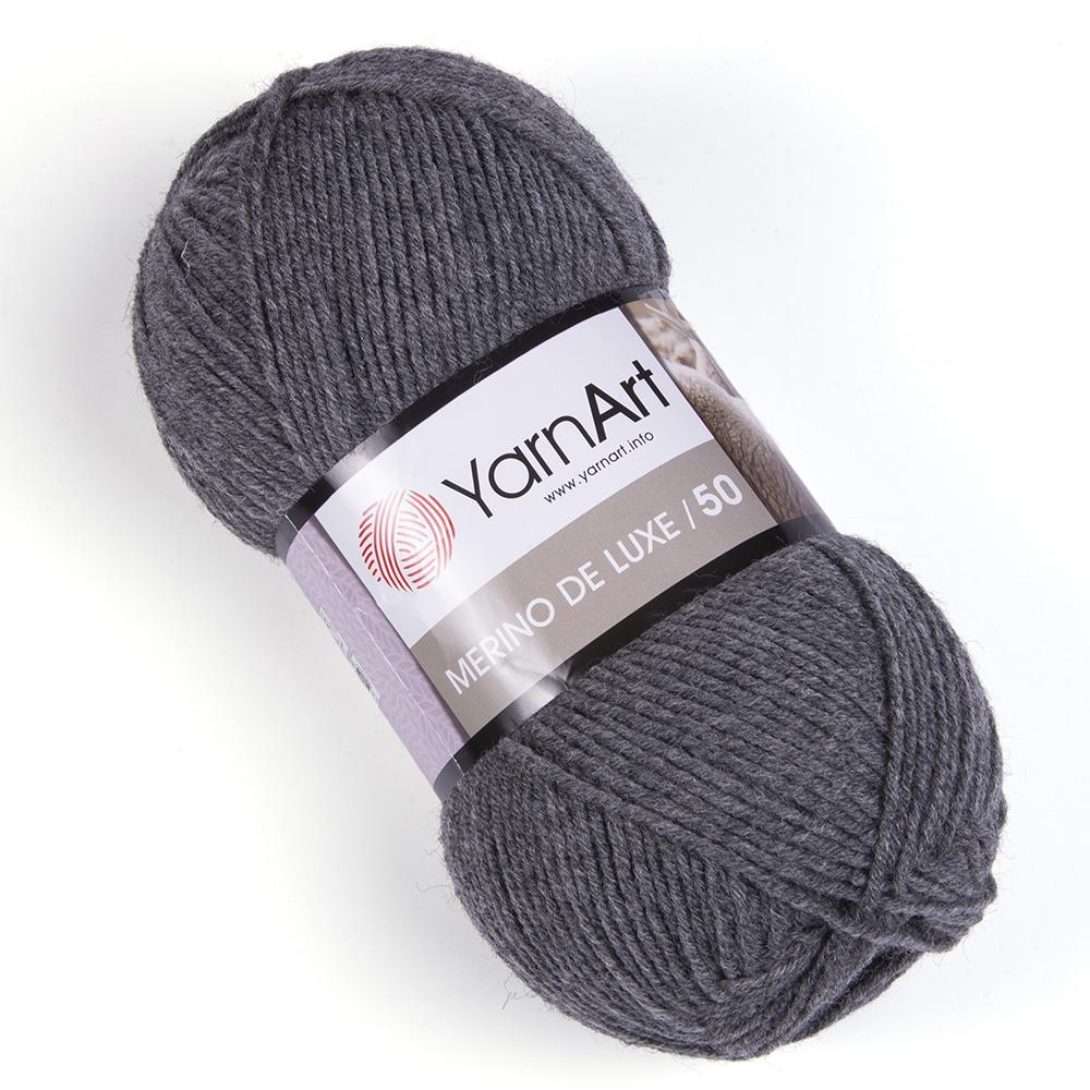 Пряжа YarnArt Merino De Luxe 179 Серый (6043)