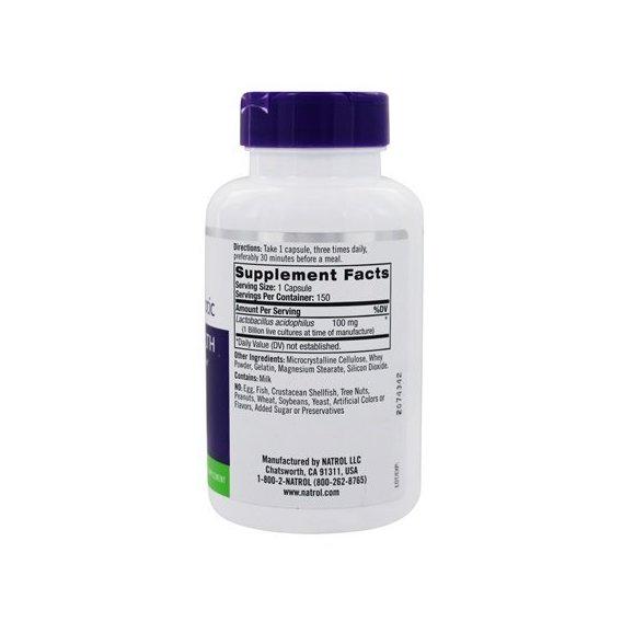 Пробиотик Natrol Acidophilus Probiotic 150 Caps - фото 2