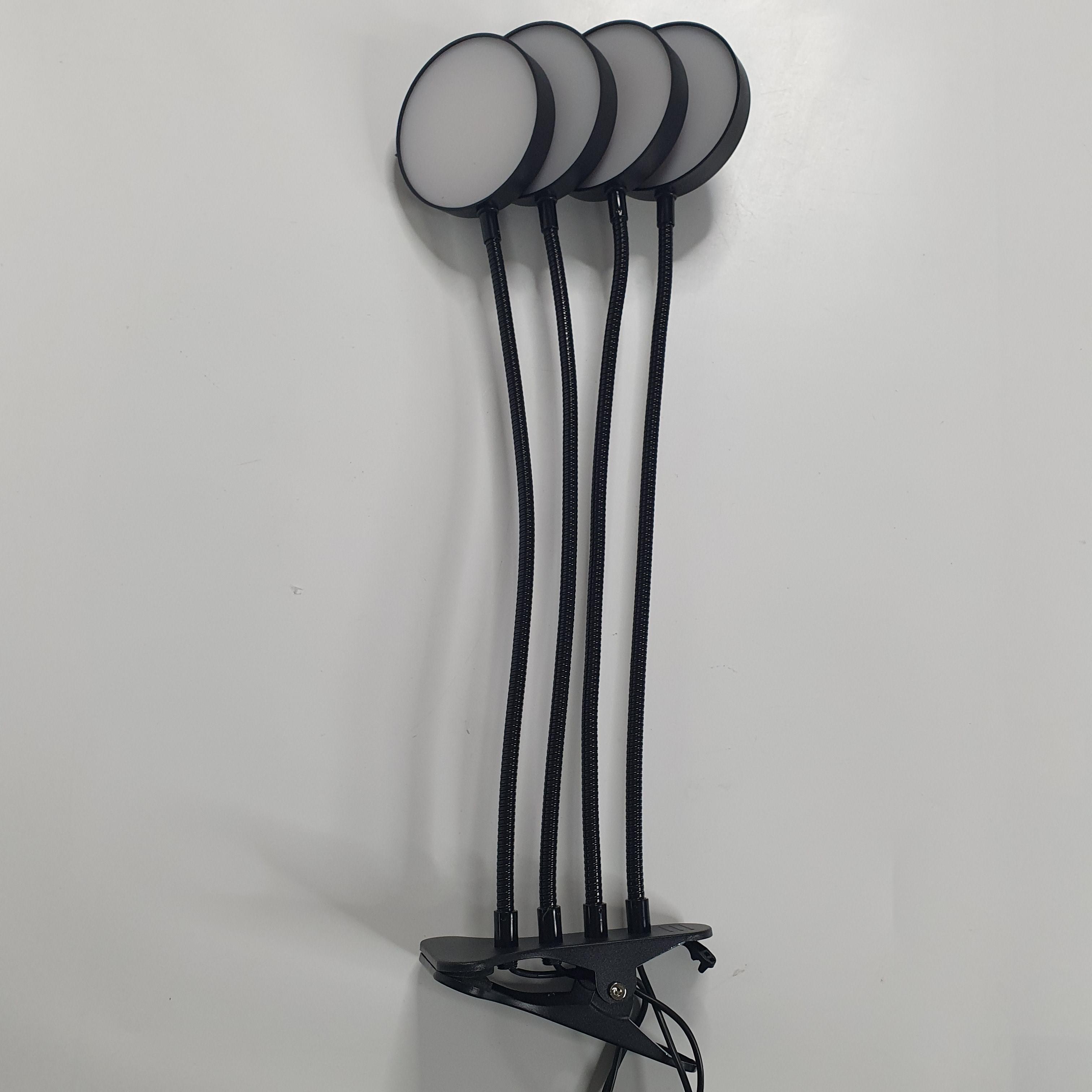 Фитолампа RFLW-3708 для растений и рассады 4 лампы 4 IN1 на прищепке