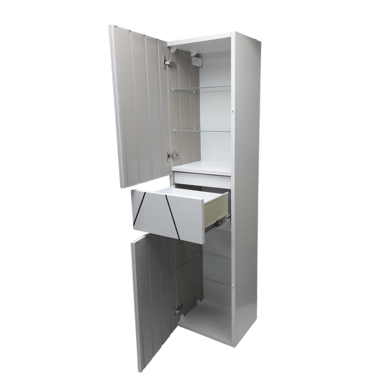 Шкаф-пенал для ванной комнаты подвесной The MIX пластиковый Chaos 30 см (2340) - фото 3 Шкаф-пенал для ванной комнаты подвесной The MIX пластиковый Chaos 30 см (2340) - фото 3