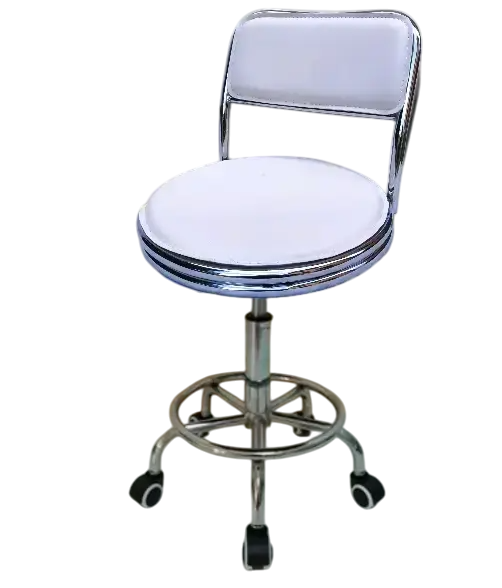 Стул для мастера маникюра педикюра и парикмахера со спинкой