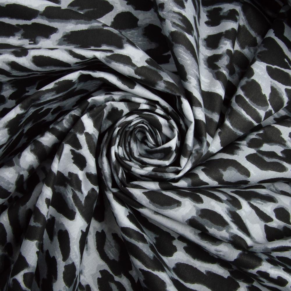 Тканина бязь ранфорс для постільної білизни M05182/9 Лео 130 гр/м2 240 см Сірий (25946)