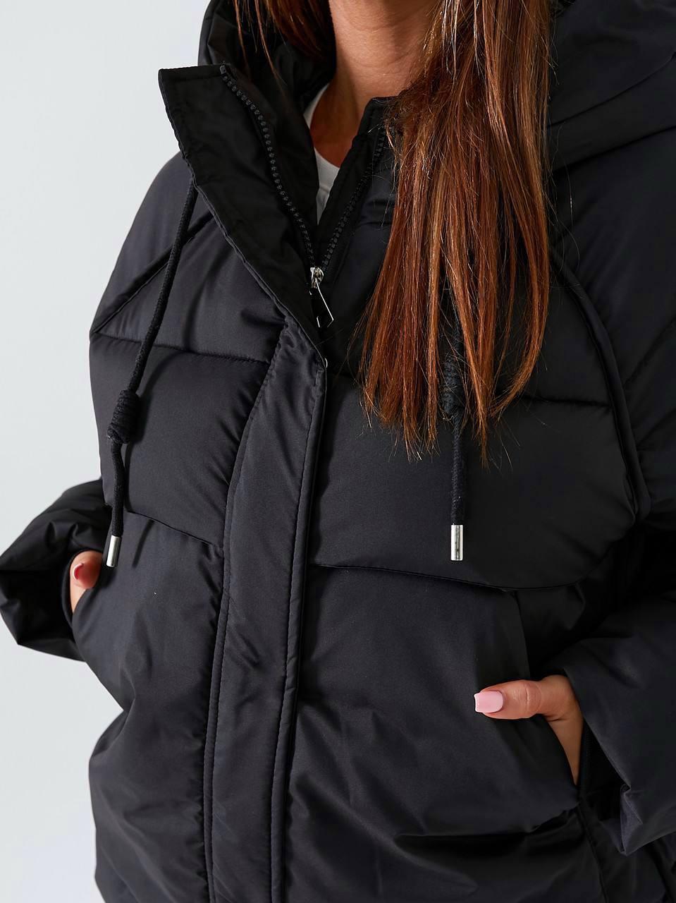 Куртка женская еврозима до -15°C L Черный (OV-9206BL-L) - фото 8 Куртка женская еврозима до -15°C L Черный (OV-9206BL-L) - фото 8