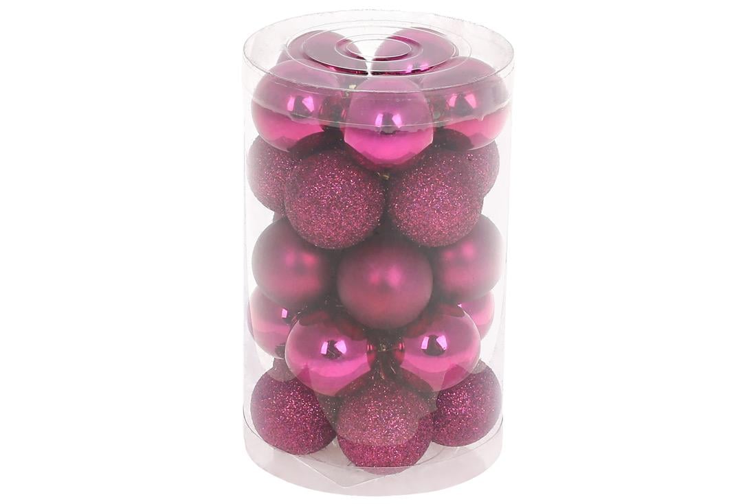 Набор елочных шаров BonaDi 3 см 25 шт. Магнолия (147-508