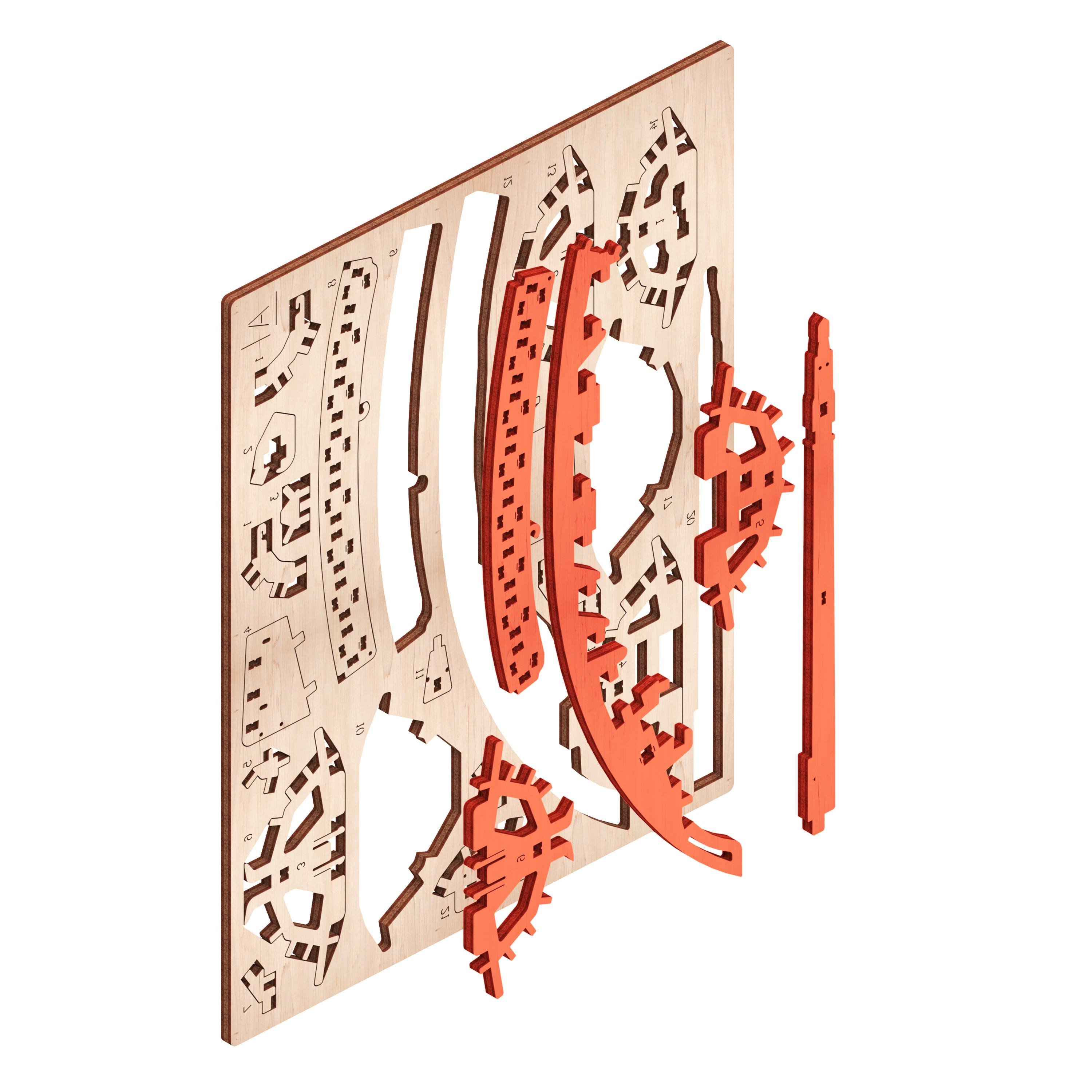 Конструктор деревянный Mr Playwood Корабль Морской Зверь Беседующий с ветром (10115) - фото 2 Конструктор деревянный Mr Playwood Корабль Морской Зверь Беседующий с ветром (10115) - фото 2