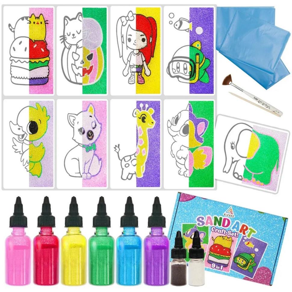 Набор для рисования песком 9 картин (RN-250-N-1368)