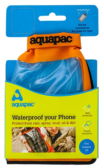 Чехол водонепроницаемый AQUAPAC 035 Small Stormproof Phone Case Оранжевый - фото 5