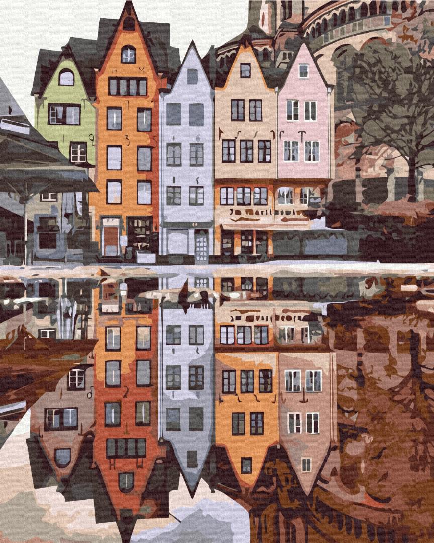 Картина по номерам Brushme Отражение Стокгольма 40х50 см (BS34835)