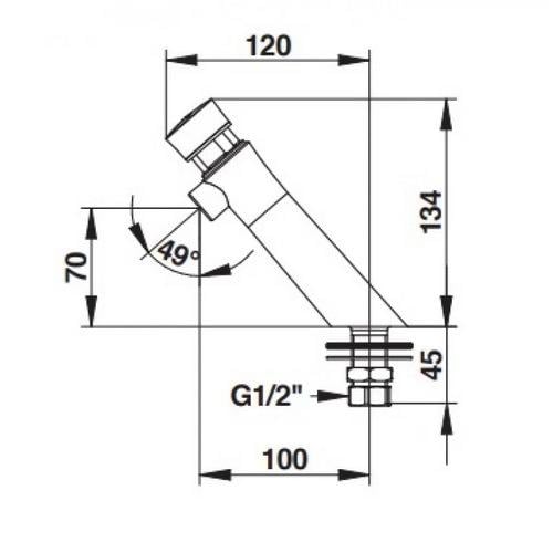 Кран-дозатор для умывальника PRESTO Neo 65000 Хром (200303) - фото 3