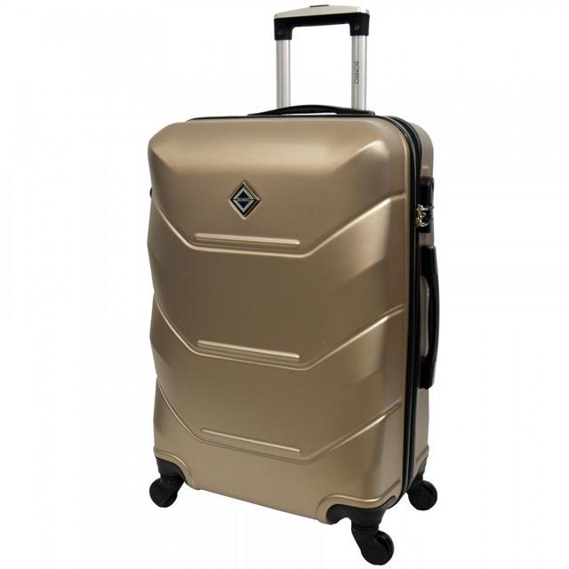 Комплект чемоданов пластиковых Bonro 2019 средний и большой 2 шт. Шампань (2670149111) - фото 3