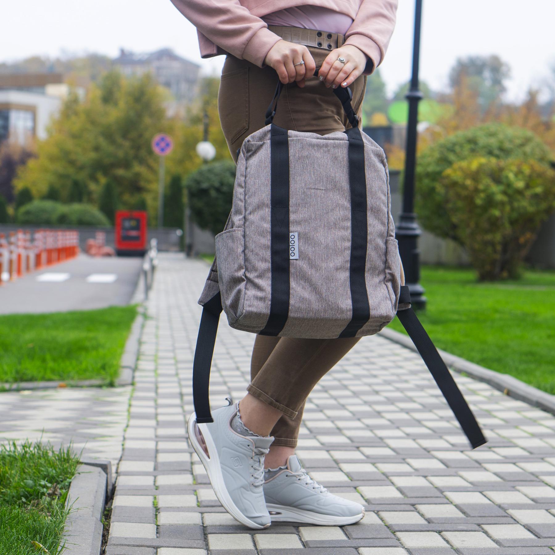 Рюкзак-антикрад OOLOO Кенгуру mini 40x30x12 см Кофейный (4240) Рюкзак-антикрад OOLOO Кенгуру mini 40x30x12 см Кофейный (4240)