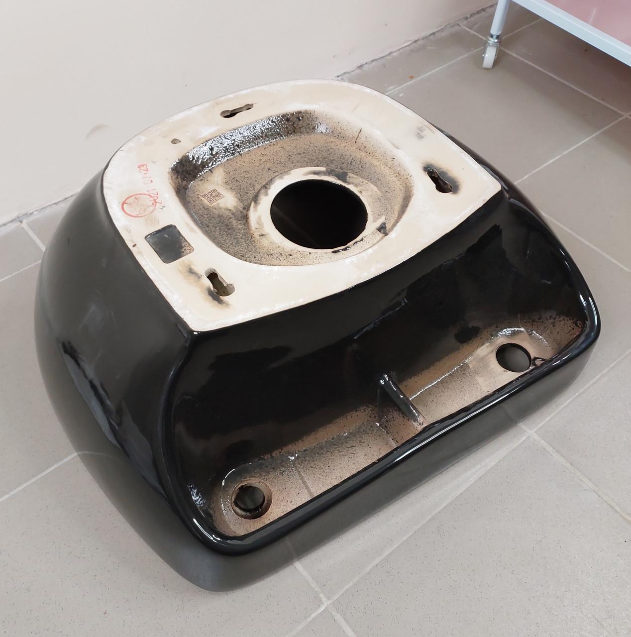 Раковина к парикмахерской мойке ДенІС professional керамическая Черный (1772557211) - фото 8 Раковина к парикмахерской мойке ДенІС professional керамическая Черный (1772557211) - фото 8