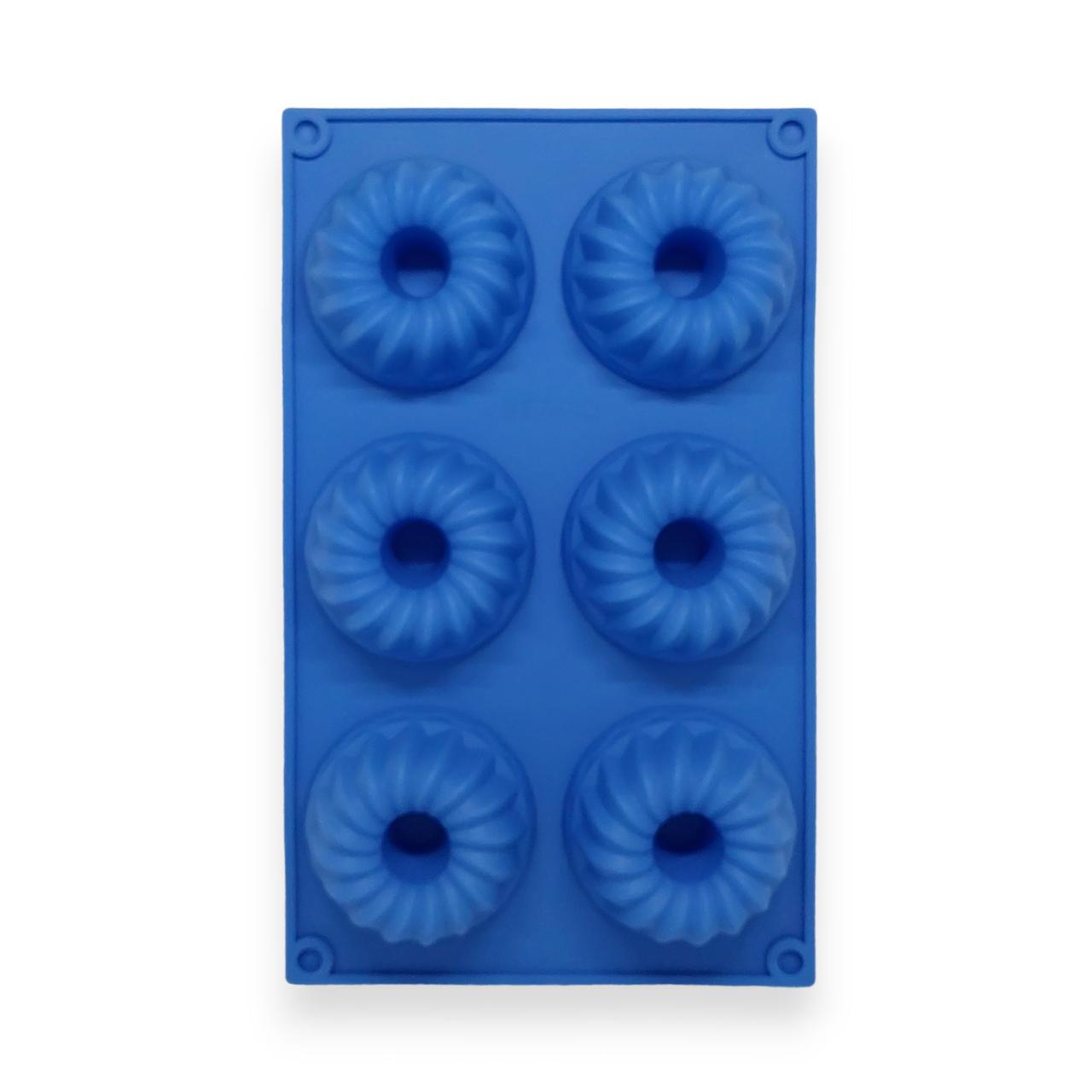 Форма для маффінів із втулкою Profsil 6в1 силіконова Блакитний (204701-бла) - фото 4 Форма для маффінів із втулкою Profsil 6в1 силіконова Блакитний (204701-бла) - фото 4