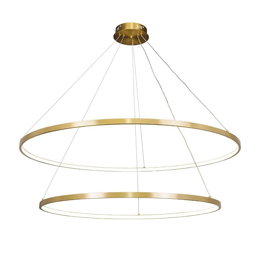 Люстра подвесная светодиодная кольца Levistella 7529832-2A 800/1000 Бронза