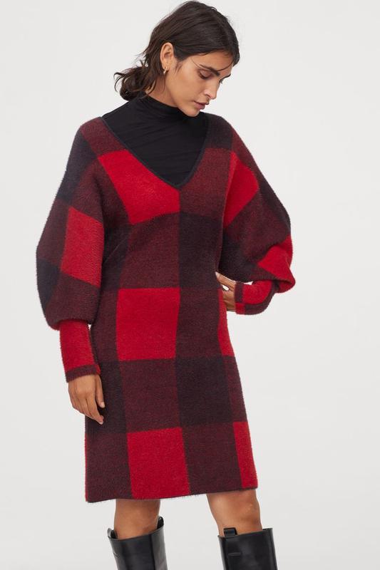 Платье H&M XS Красный (9247442b50)