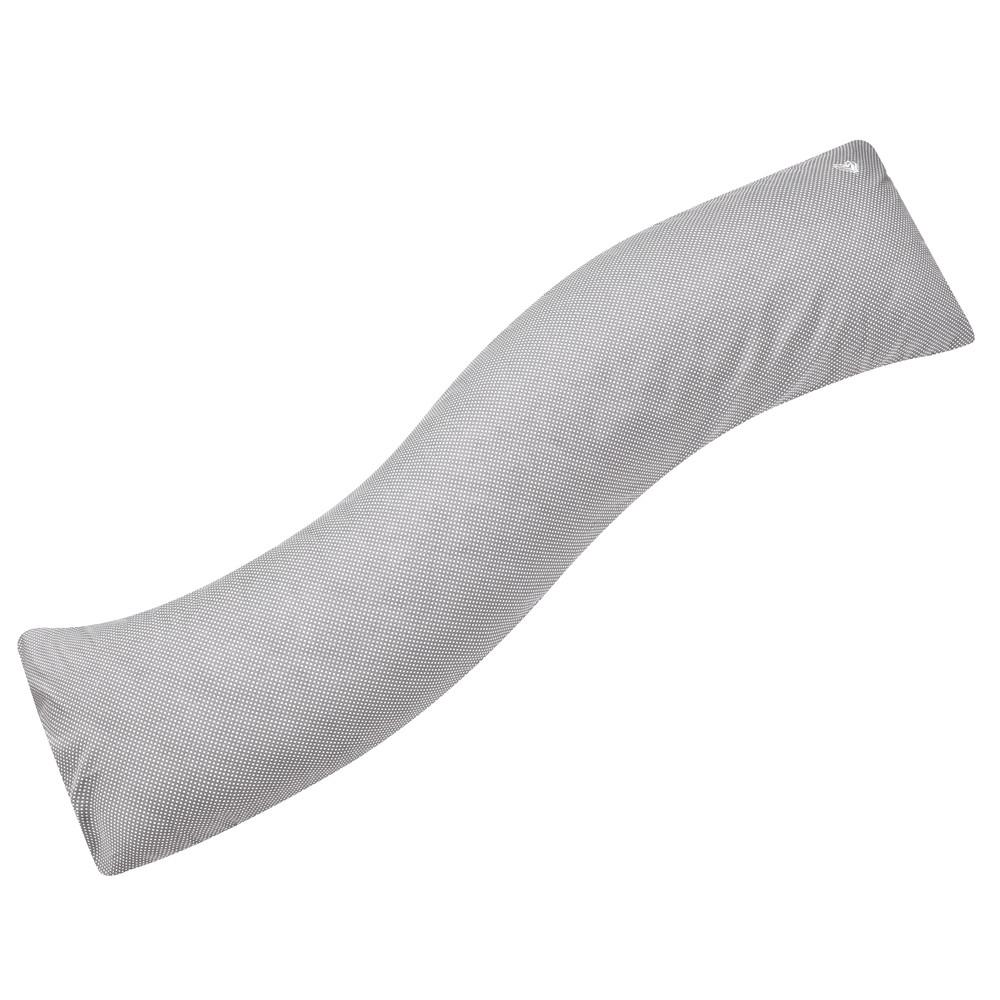 Наволочка для подушки IDEIA S-Form Горошек с молнией 40х130 см Серый (2168556221)