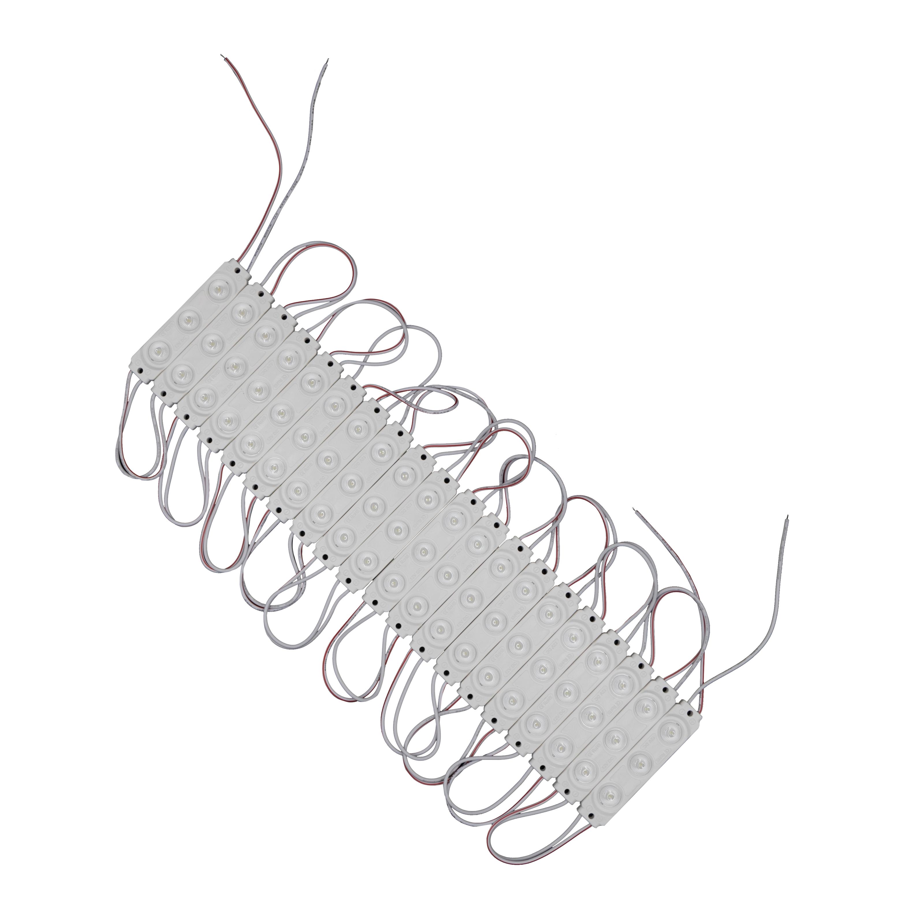 Світлодіодний модуль Prolum V2 SMD2835 3LED з лінзою 12V 1,5W Білий (30273872)