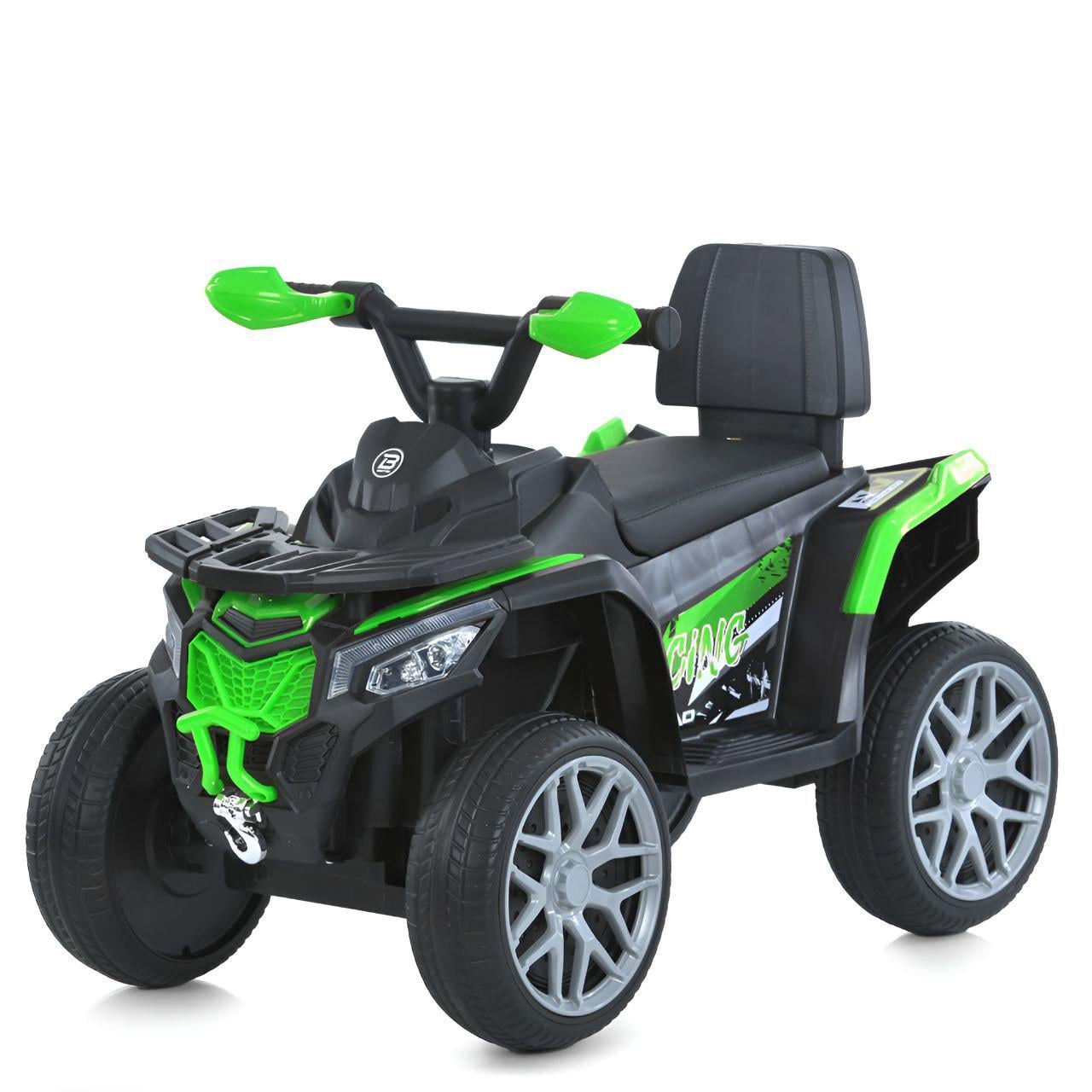 Детский электрический квадроцикл Bambi Racer M 6125EBLR-5 до 3 км/ч 6V/800mA экокожа Зеленый (26137692)