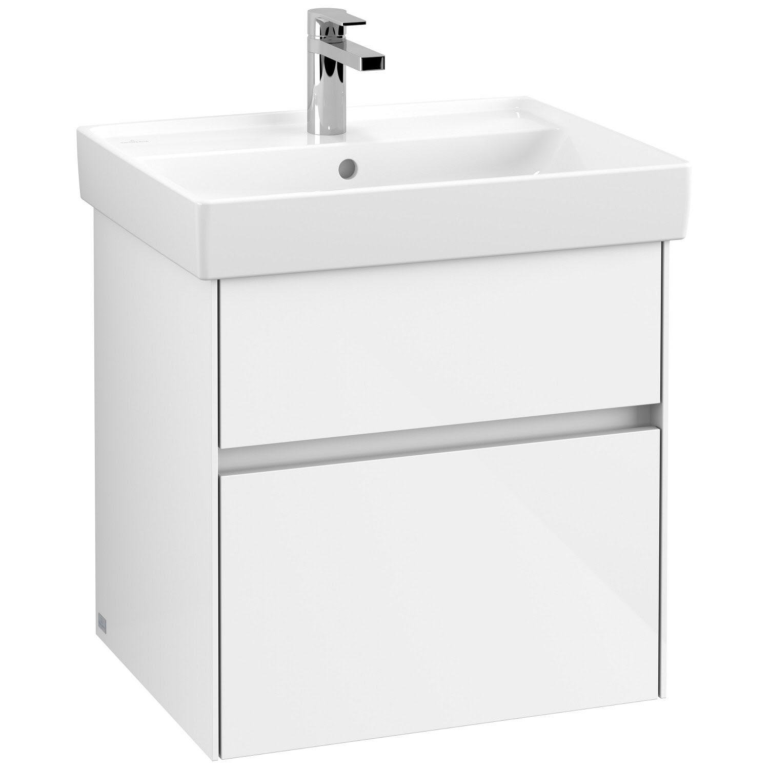 Тумба під умивальник підвісна Villeroy&Boch Collaro C00800DH 55,4x54,6x44,4 см Білий (113190)