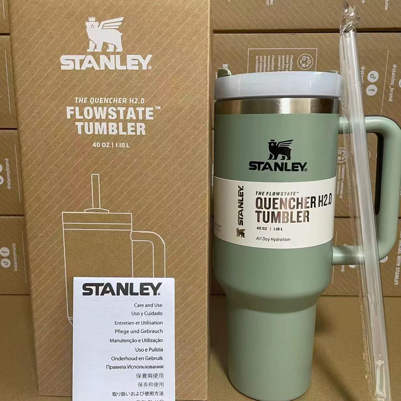 Термочашка Stanley Quencher H2.0 Tumbler из нержавеющей стали 1,18 л Bay Leaves (KT6007815)