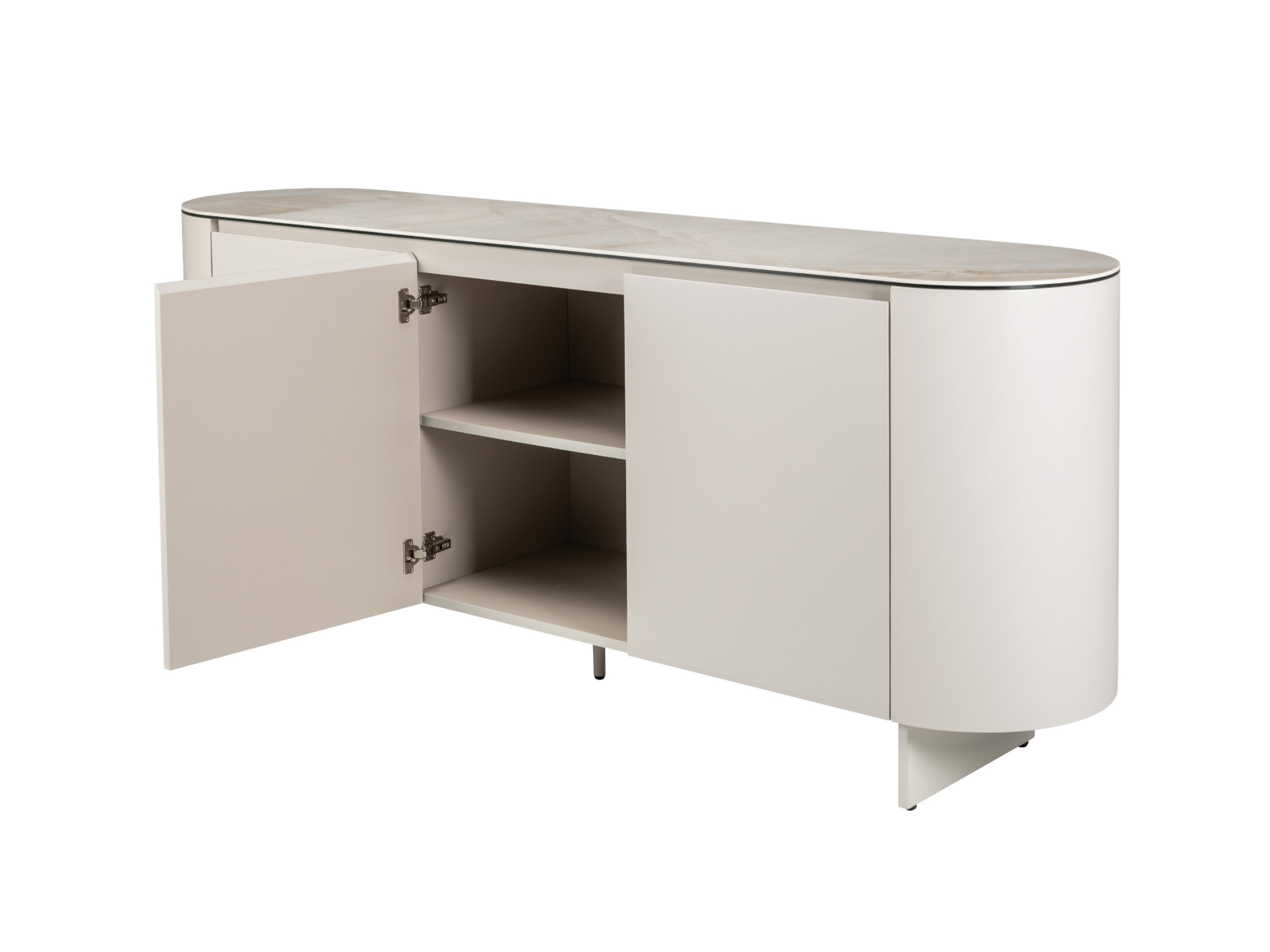 Буфет Лунарио 2000х450х810 мм Айвори оникс/Айвори (30980343) - фото 2