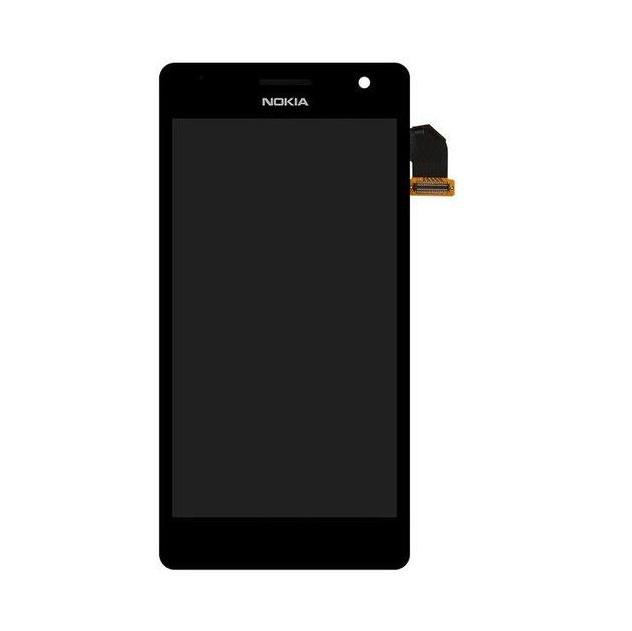 Дисплейный модуль Liquid Crystal Display/Touchscreen для Nokia Lumia 730 RM-1040/735 RM-1038 с рамкой Черный (000016768)