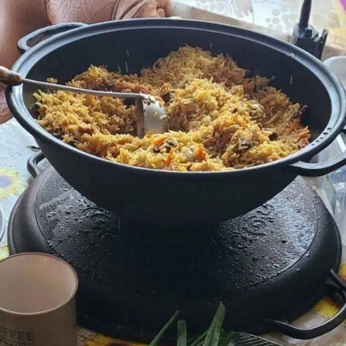 Казан узбецький Майстерня V15СРGr WOK чавунний 15 л з кришкою-сковородою гриль (2211213454) - фото 6 Казан узбецький Майстерня V15СРGr WOK чавунний 15 л з кришкою-сковородою гриль (2211213454) - фото 6