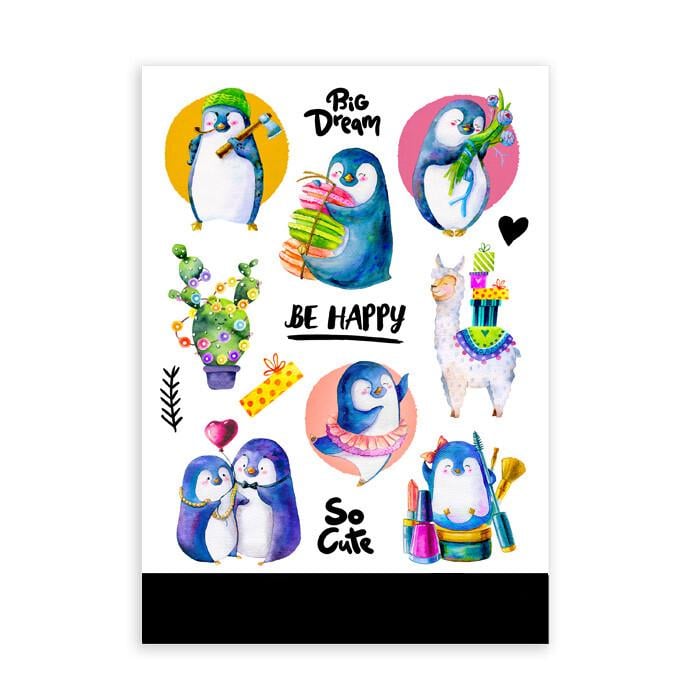 Набор наклеек Presentville Пингвины (STR_19A021)