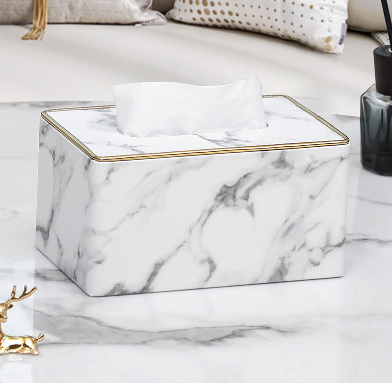 Диспенсер для серветок 6450 19 см білий мармур (4335706)