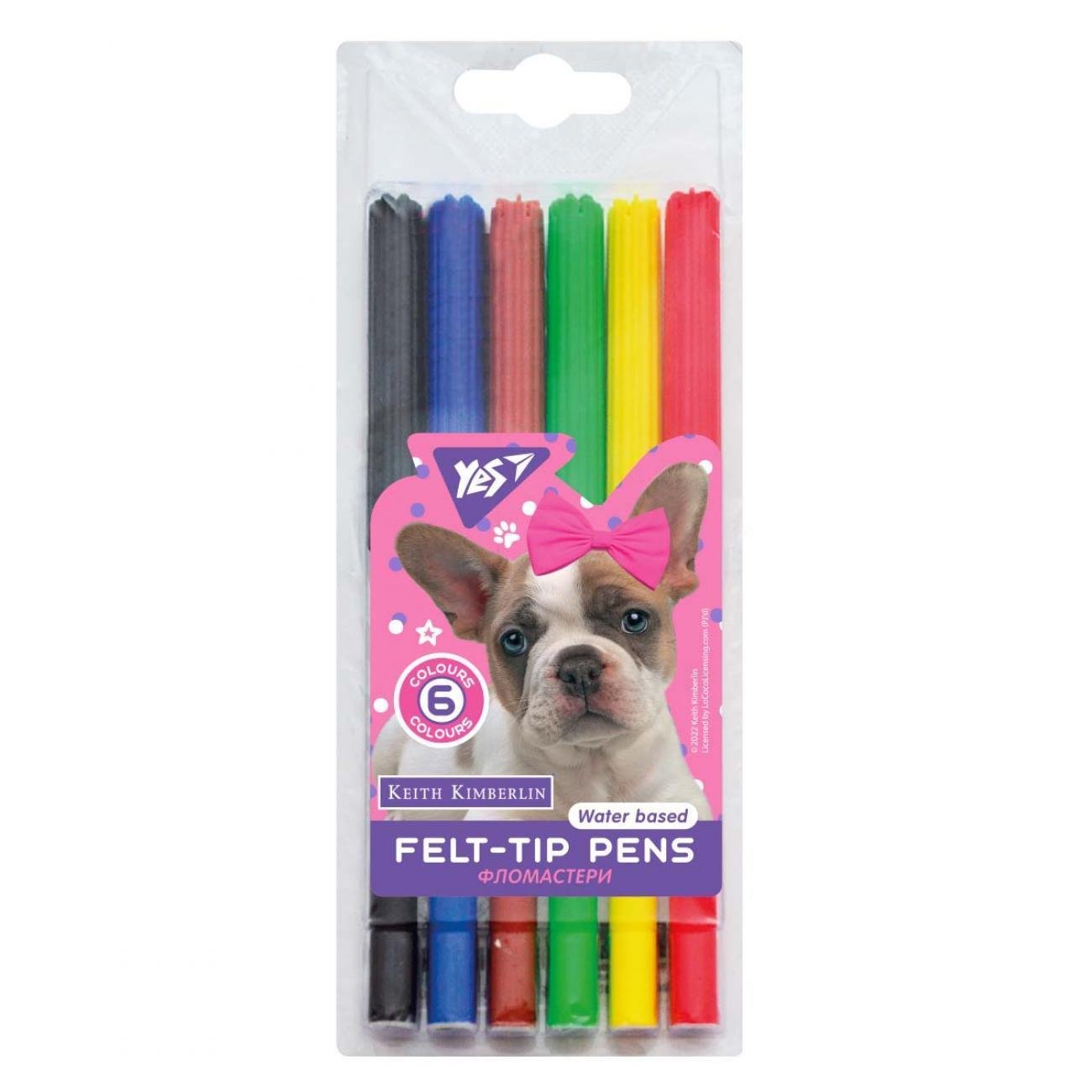 Фломастери Yes Keith Kimberlin 6 кольорів (MTT-153998)