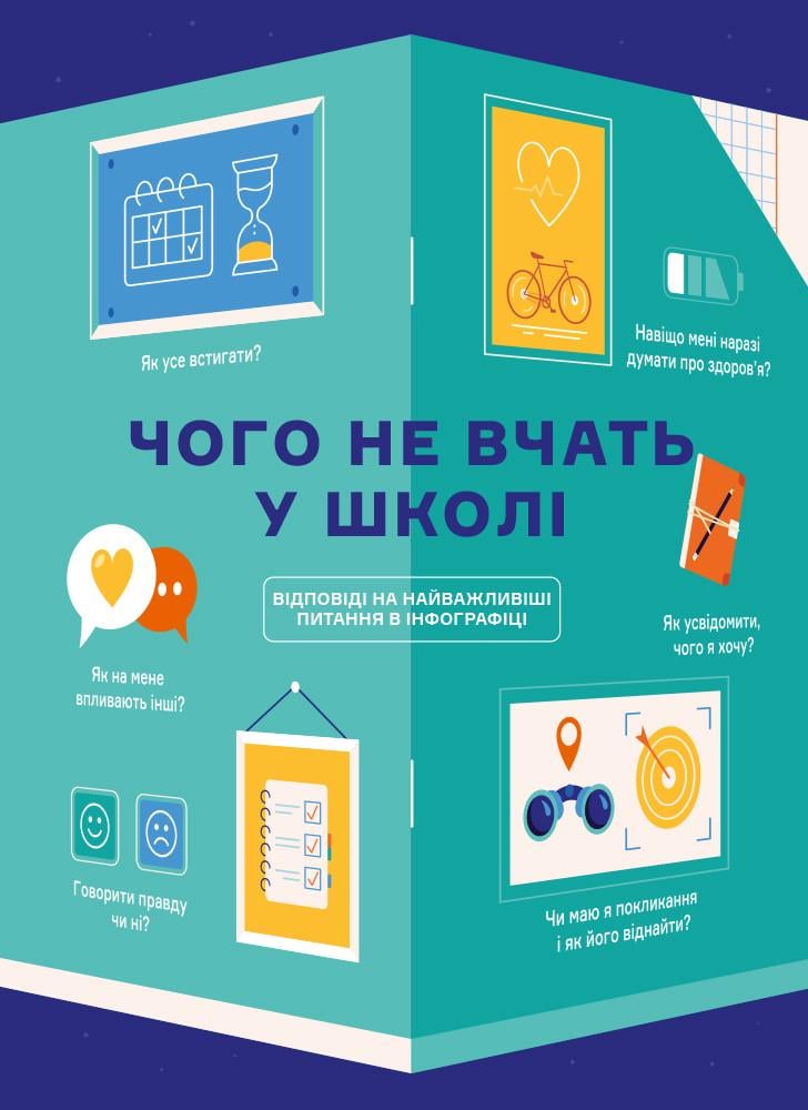 Книга "Чого не вчать у школі. Відповіді на найважливіші питання в інфографіці" Smart Reading (1311390223)
