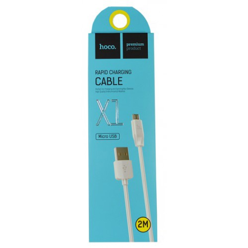 Кабель Hoco Micro USB X1 2 м White (545534) - фото 2 Кабель Hoco Micro USB X1 2 м White (545534) - фото 2