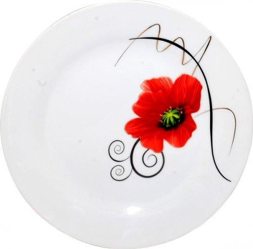 Тарілка S&T Мак порцелянова 23 см (30002-1472)