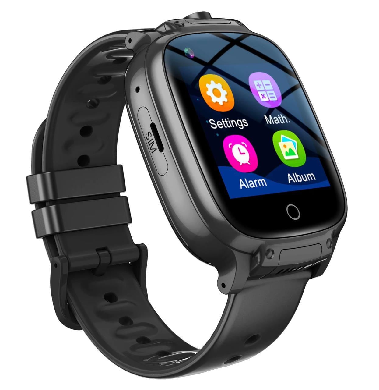 Смарт-часы детские Lemfo T93 SIM/GPS/двойной HD камерой/прослушиванием Черный (36244683)