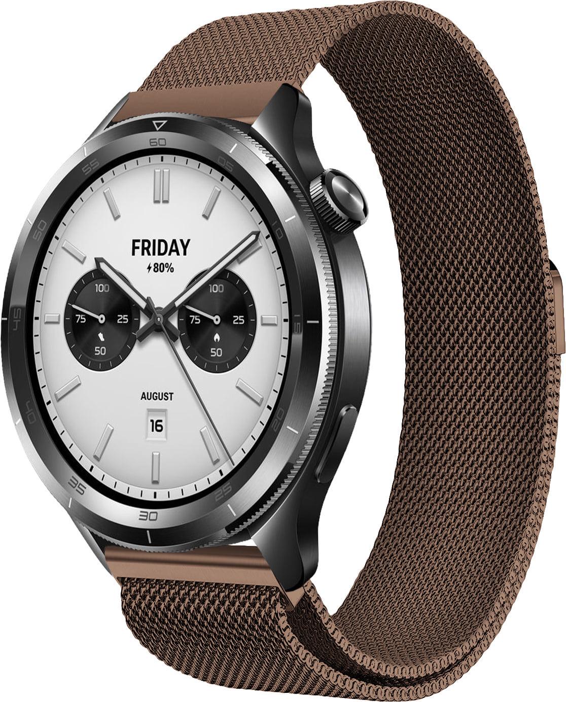 Петля миланская Milano для Xiaomi Watch S4 47 мм Brown (40588-30)
