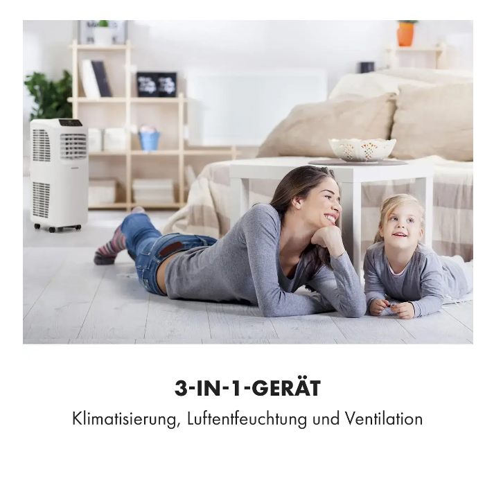 Кондиционер мобильный KLARSTEIN Pure Blizzard 3 2G 7000 BTU/2,1 кВт (10028187) - фото 5