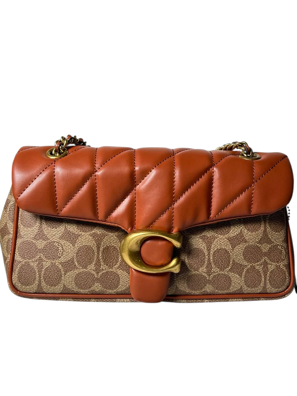 Сумка Coach Tabby Shoulder Bag 26 In Signature Canvas With Quilting Brass/Tan Brown Сумка Coach Tabby Shoulder Bag 26 In Signature Canvas With Quilting Brass/Tan Brown