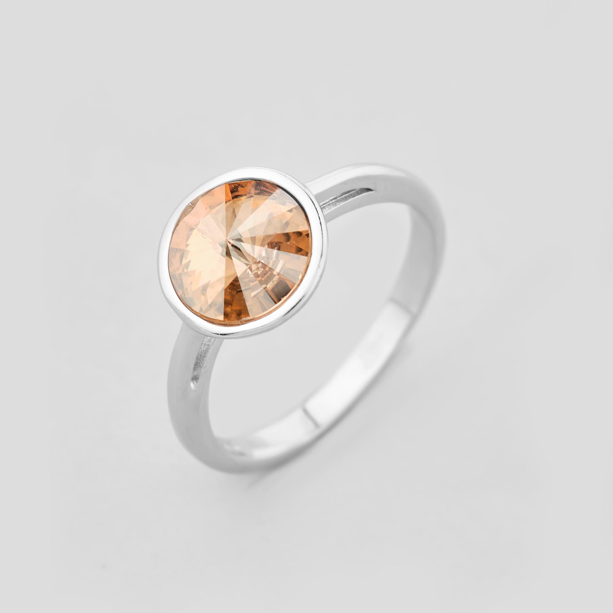 Серебряное кольцо Minimal Отражение нежности р. 17 (17243)