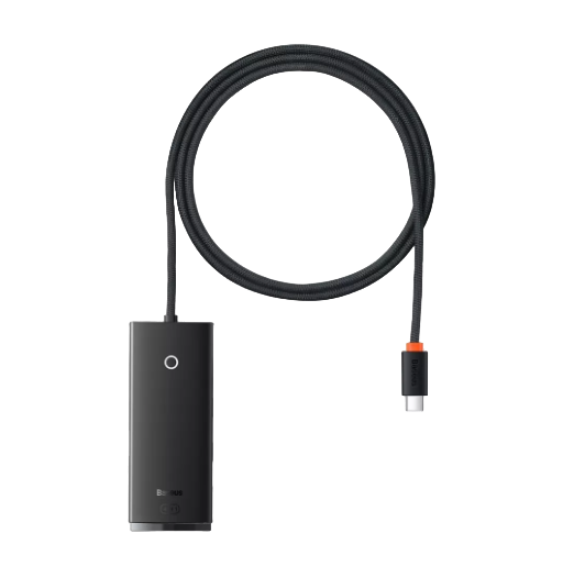 Концентратор Baseus Lite Series Series 4в1 1 м Black (367210001)