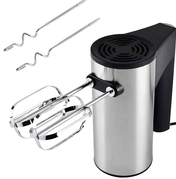 Міксер ручний Rainberg RB-2217 500 Вт 5 швидкостей Silver/Black (ML-04269)