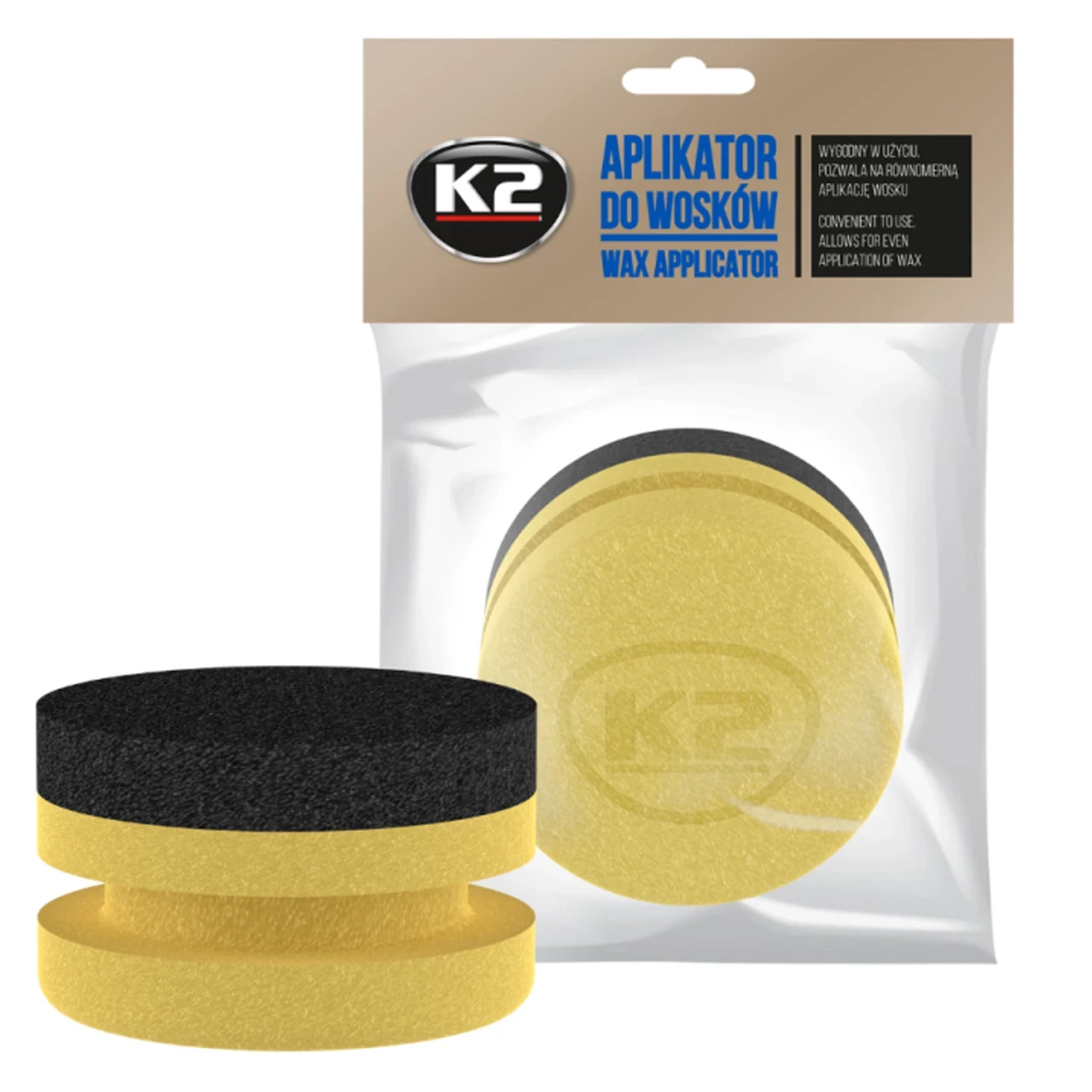 Губка-аппликатор для полировки WAX APPLICATOR 9 см